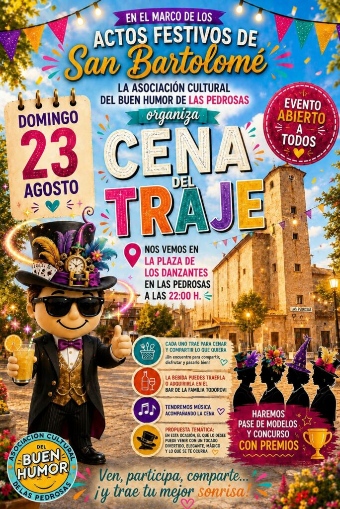 Cena del traje Las Pedrosas 2026