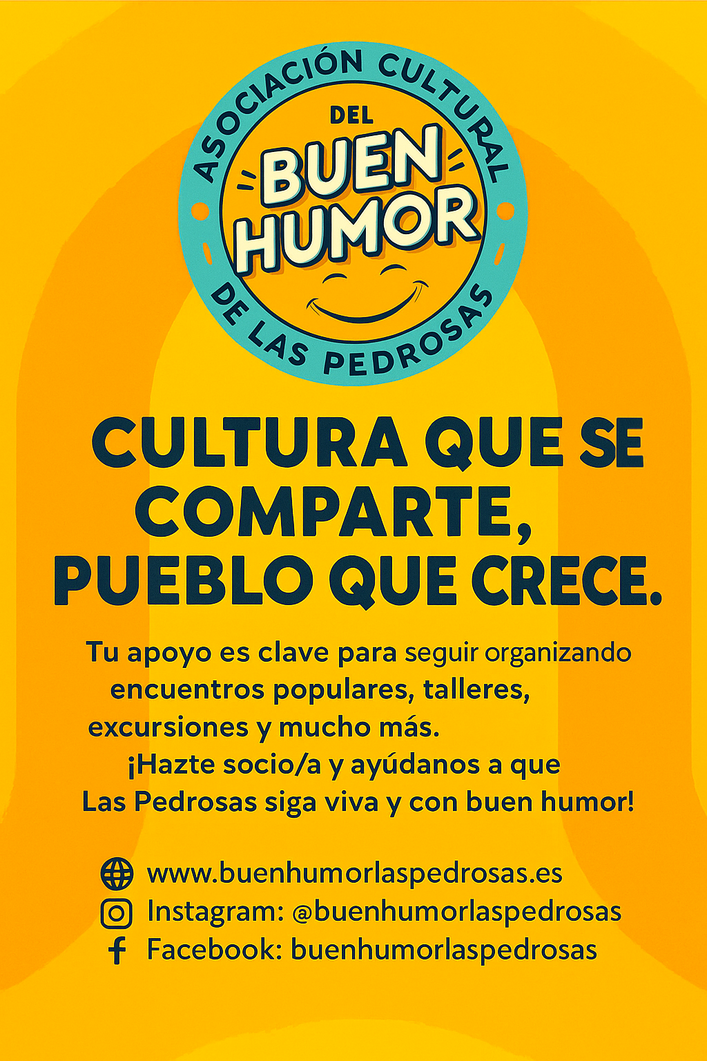 Hazte socio de la Asociación Cultural del Buen Humor de Las Pedrosas