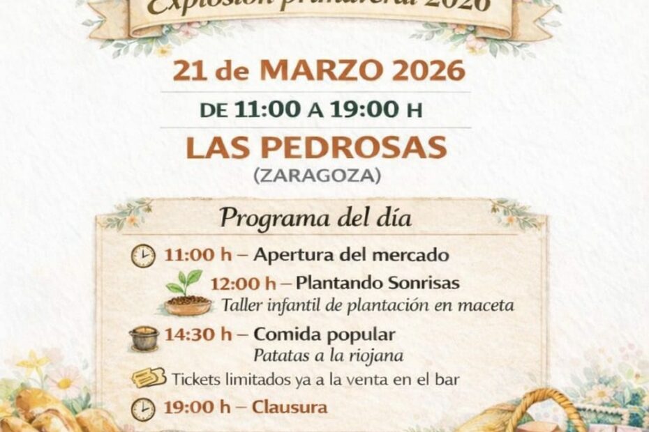 Mercado artesanal y alimentario en Las Pedrosas